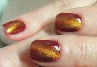 Осенний дизайн длинных ногтей - фото 10