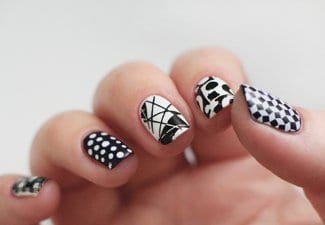 Модная геометрия на ногтях — фото 34