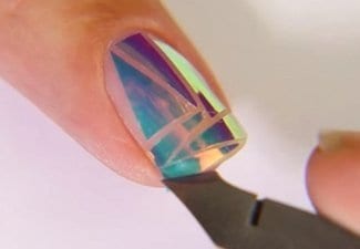 Дизайн ногтей — Битое стекло — фото 12