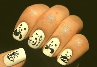Рисунки животных на ногтях — картинка 34