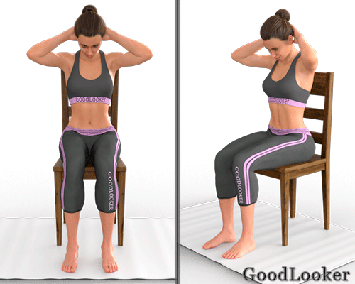 Гимнастика для шеи сидя на стуле: 12 полезных упражнений
