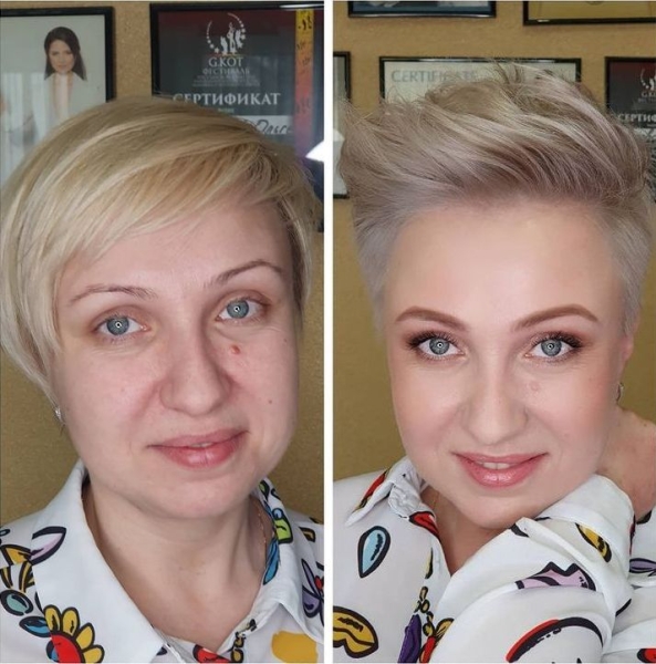 Визажист и парикмахер круто преображают женщин